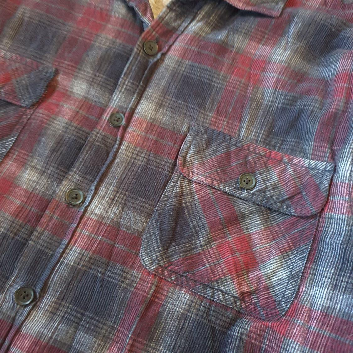 미국 수입 쉐르파안감 플란넬 체크 셔츠 no.2 상품이미지5