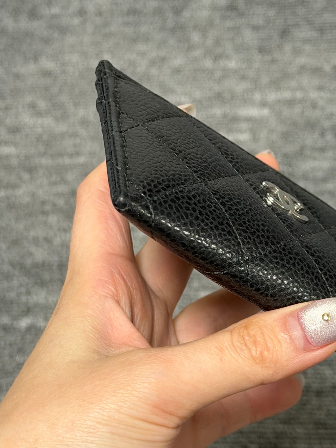 샤넬 클래식 카드홀더 은장 상품이미지4