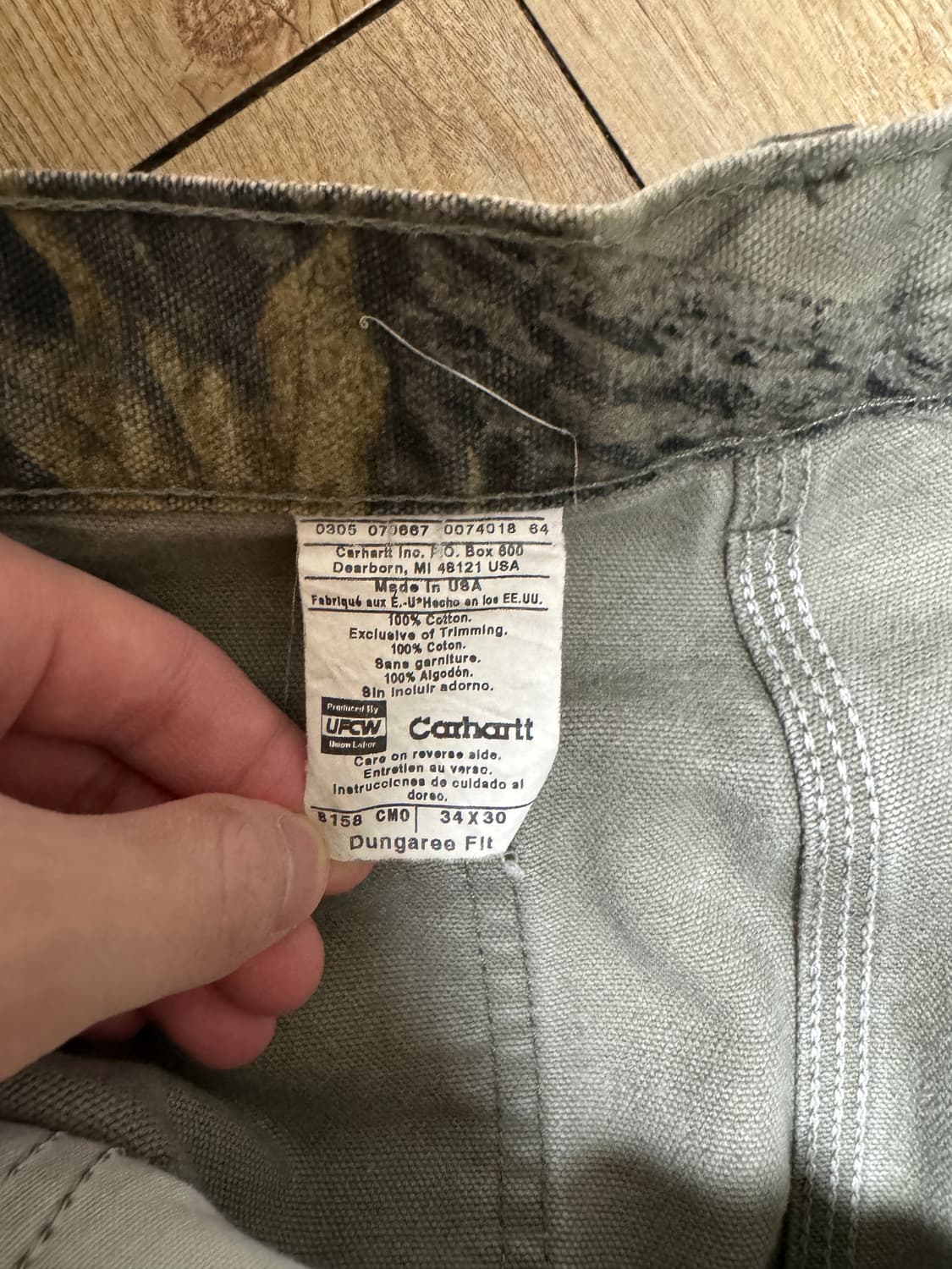 [34X30] 00s usa 올드 칼하트 리얼트리 b158 상품이미지4