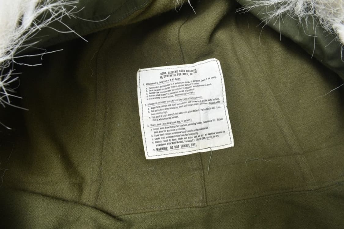 M65 피쉬테일 개파카 후드 모자  상품이미지2