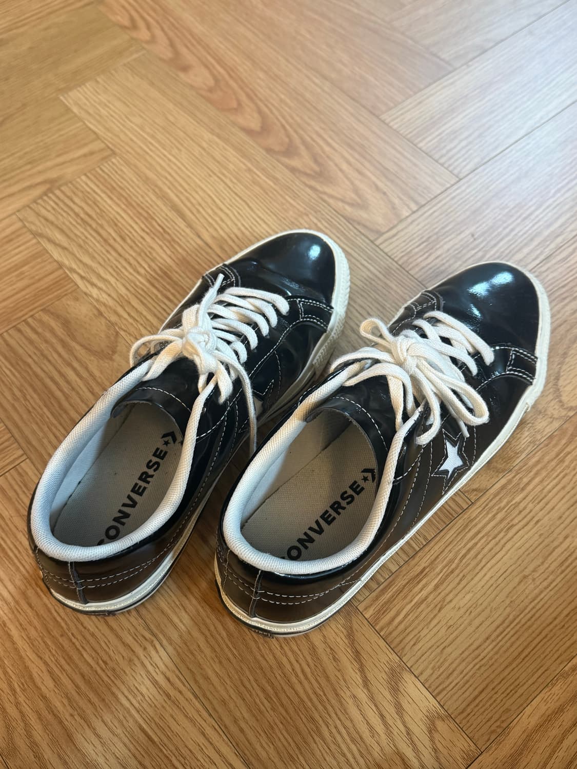 컨버스 원스타 레더 블랙 260 상품이미지2