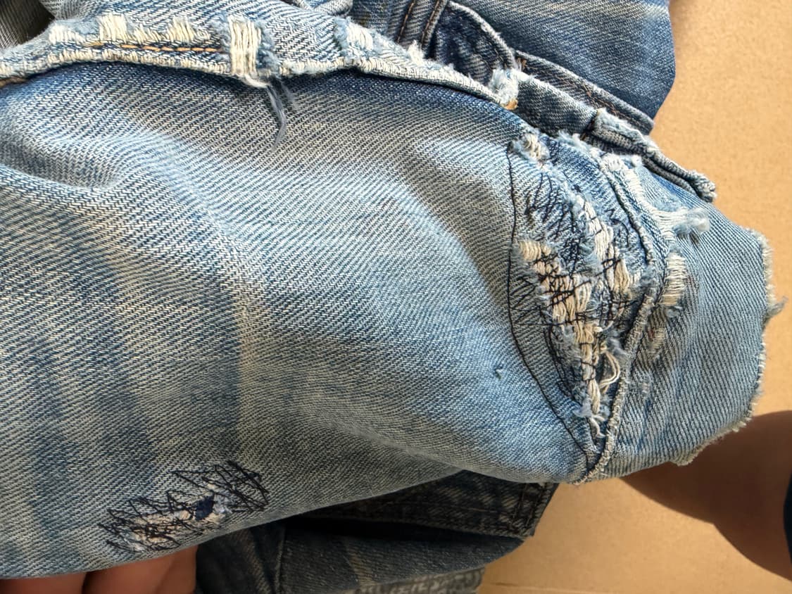 60s-70s wrangler 124mj 셀비지 랭글러 usa 데님자켓 상품이미지6