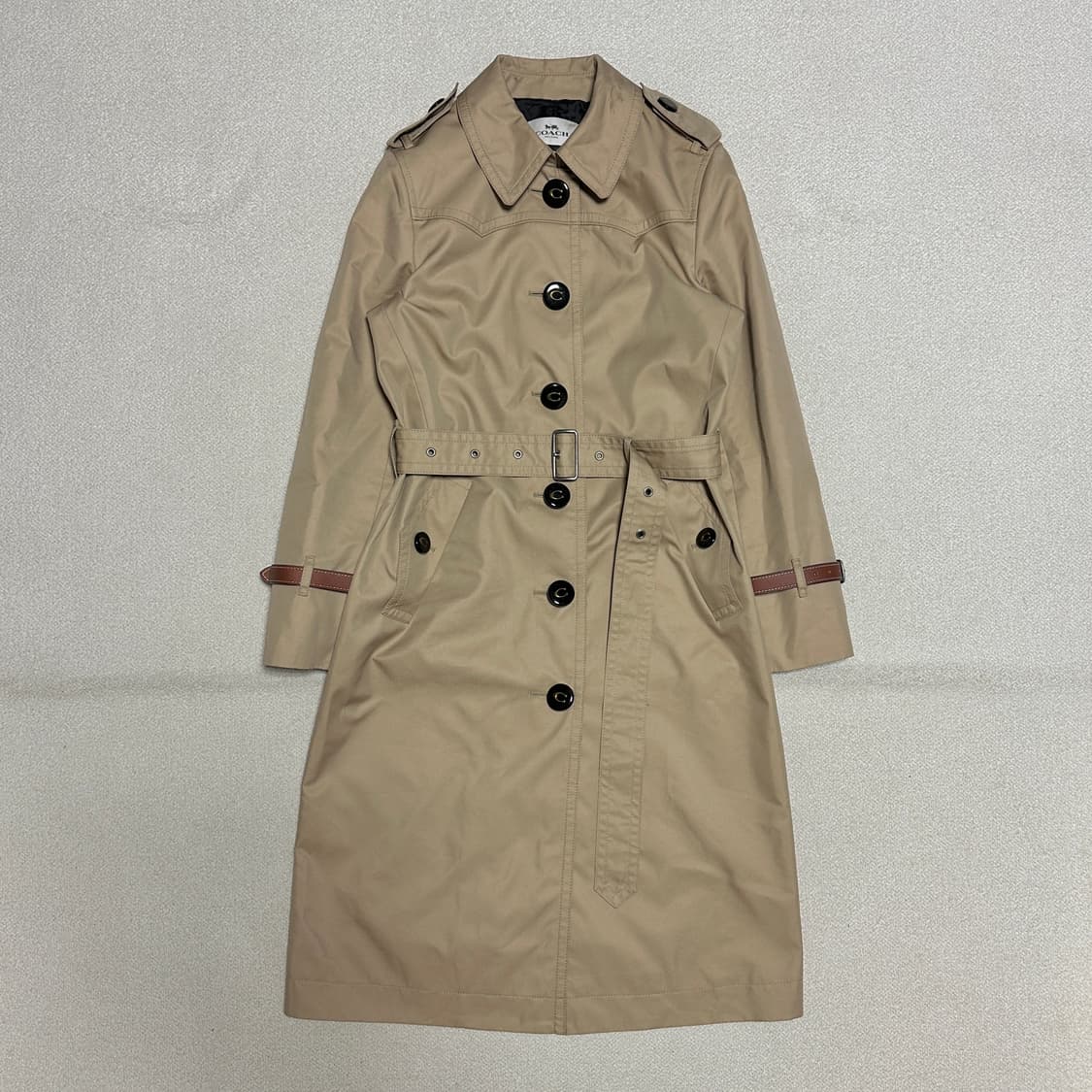 코치 웨스턴 롱 트렌치 코트 상품이미지2
