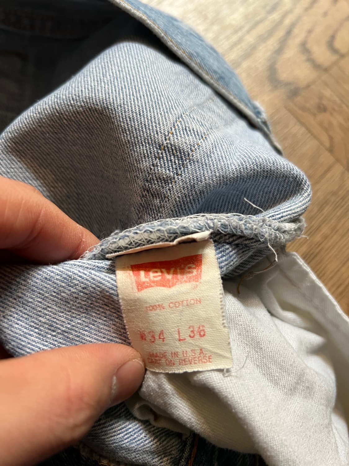 [34]90's 리바이스 501XX USA Made 데님 팬츠 S51 상품이미지6