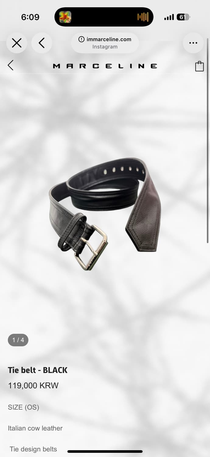 marceline tie belt black 상품이미지1