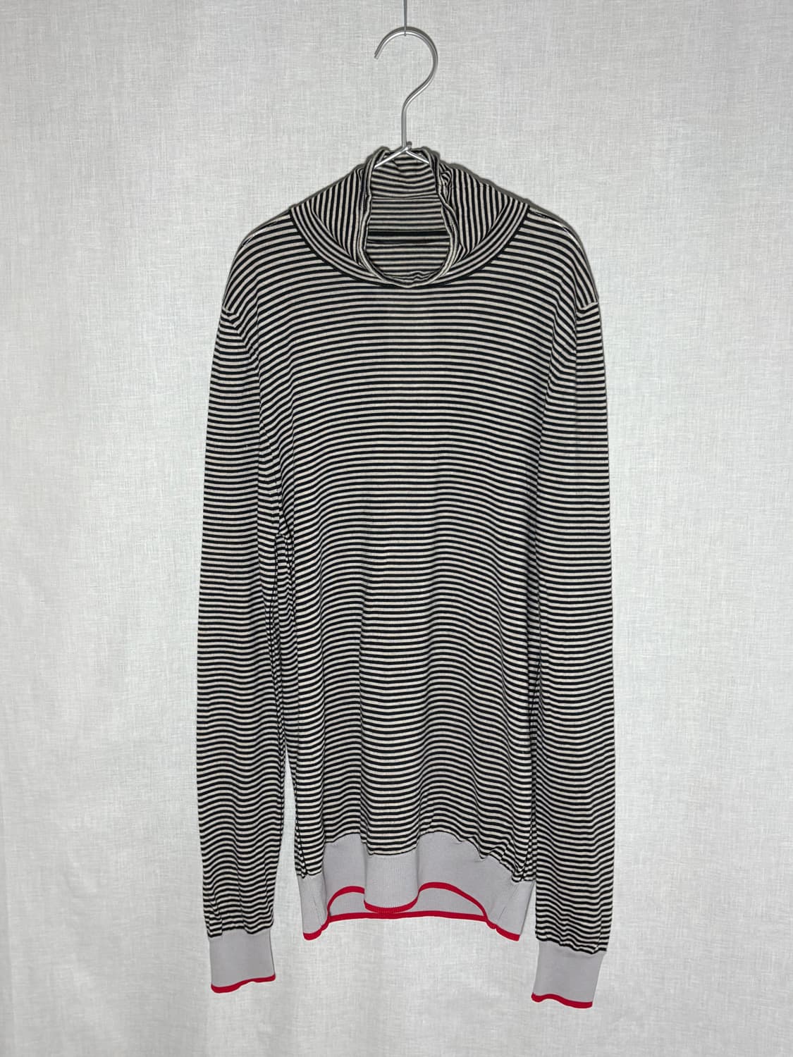 (W) [M] 메종 마르지엘라 스트라이프 하이넥 니트 상품이미지1