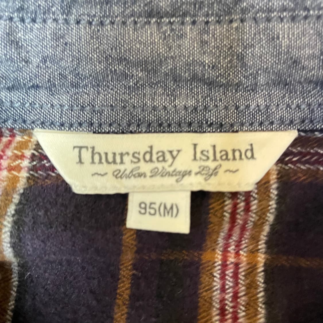 써스데이아일랜드 체크 플란넬 투포켓 긴팔 셔츠 95 상품이미지4