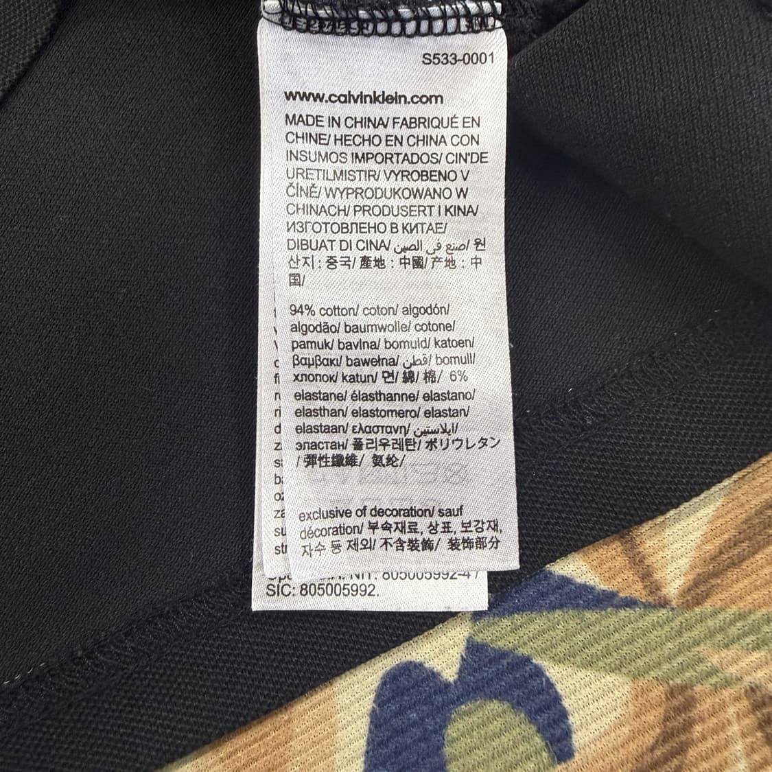 (L)캘빈클라인 Calvinklein 베이직 로고 반팔 카라티셔츠(블랙) 상품이미지3