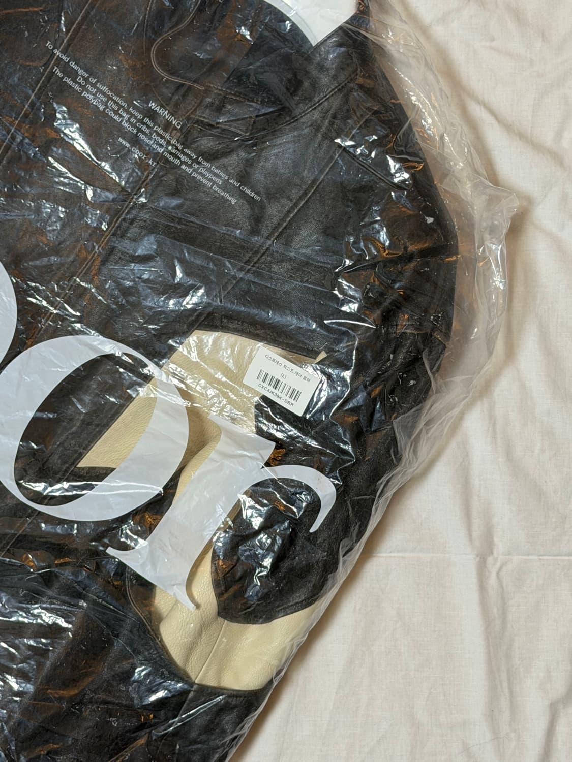 [쿠어] 디스트레스 믹스드 레더 자켓 L 상품이미지4