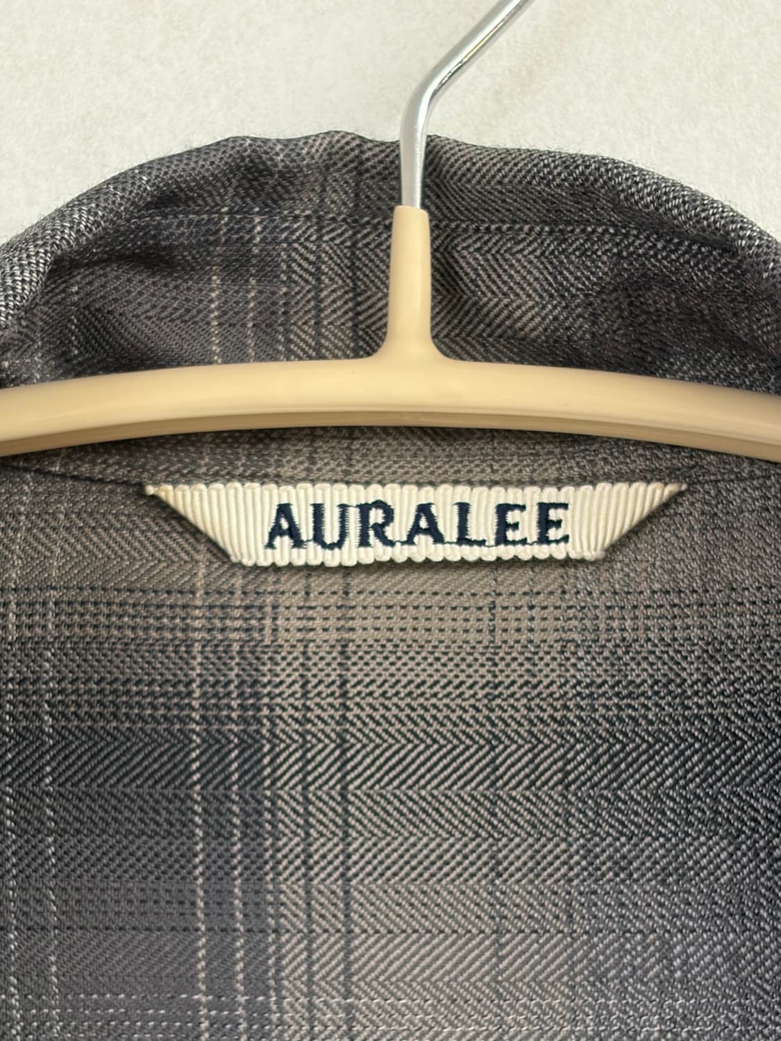 오라리 슈퍼라이트 울 체크셔츠 5 상품이미지3