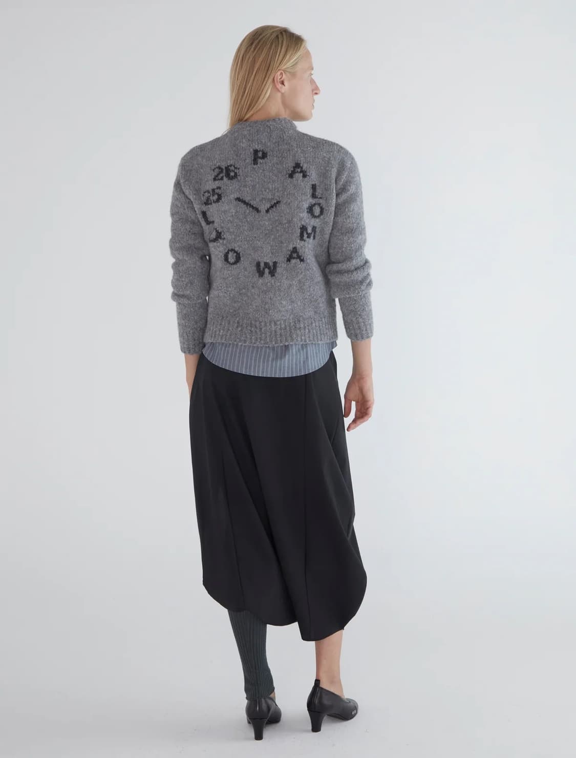 [XS] 팔로마울 paloma wool Clock 니트 그레이 상품이미지5