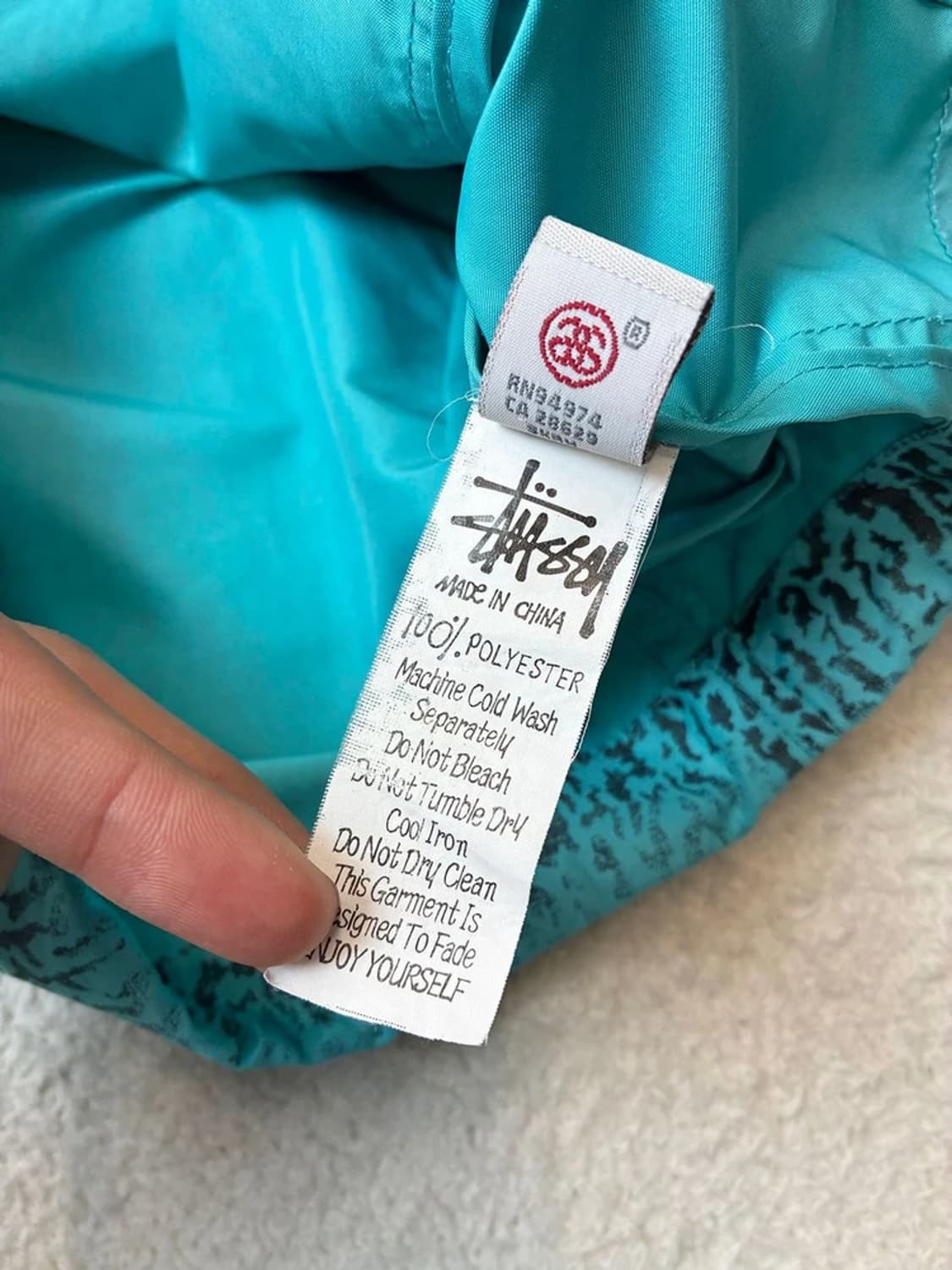 스투시 00's 패턴 윈드 후드 아노락 집업 PN6290 상품이미지7