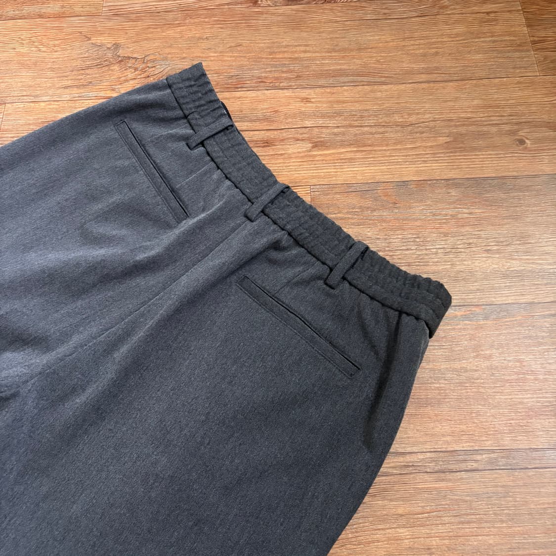 드로우핏 XL 그레이 슬랙스 팬츠 바지 허리 밴딩 미니멀 상품이미지3