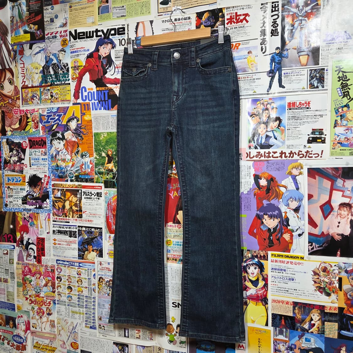 트루릴리전 진청 로우라이즈 세미 부츠컷 데님 팬츠 상품이미지4