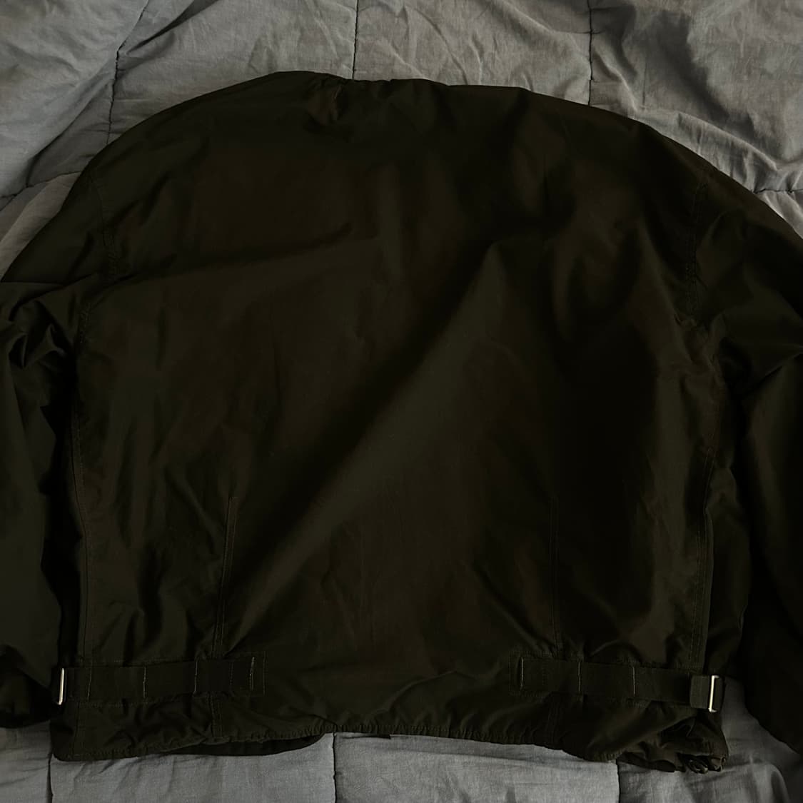 (4) 25fw 폴리테루 리버시블 라이너 자켓 블랙 차콜 블차 상품이미지5