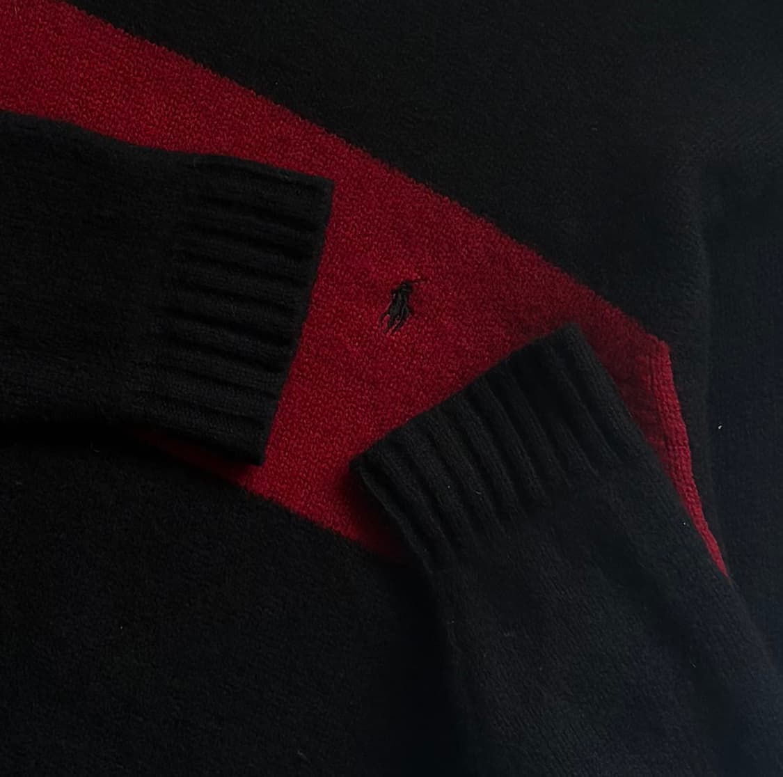 Polo 폴로랄프로렌 램스울 배색 니트 상품이미지3