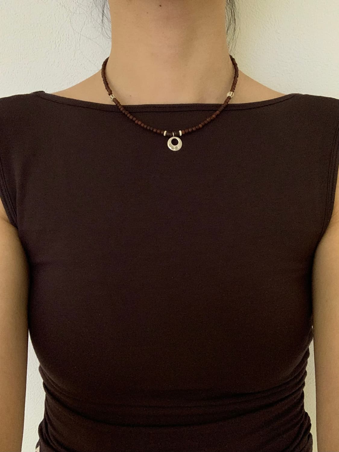 rosewood three little flowers necklace 상품이미지1