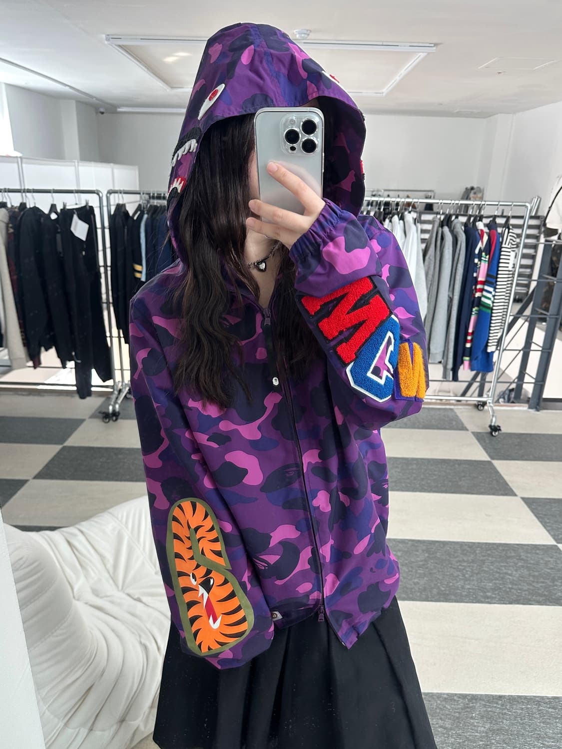 베이프 퍼스트 카모 샤크 바람막이  상품이미지7