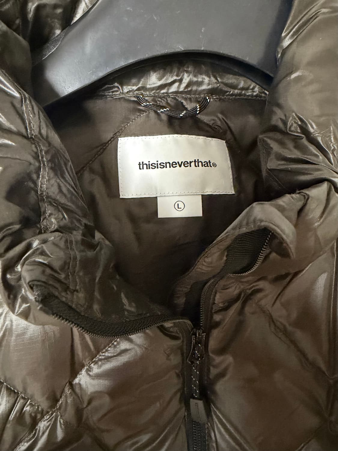 디스이즈네버댓 / 경량 패딩 베스트 브라운 / L 상품이미지5