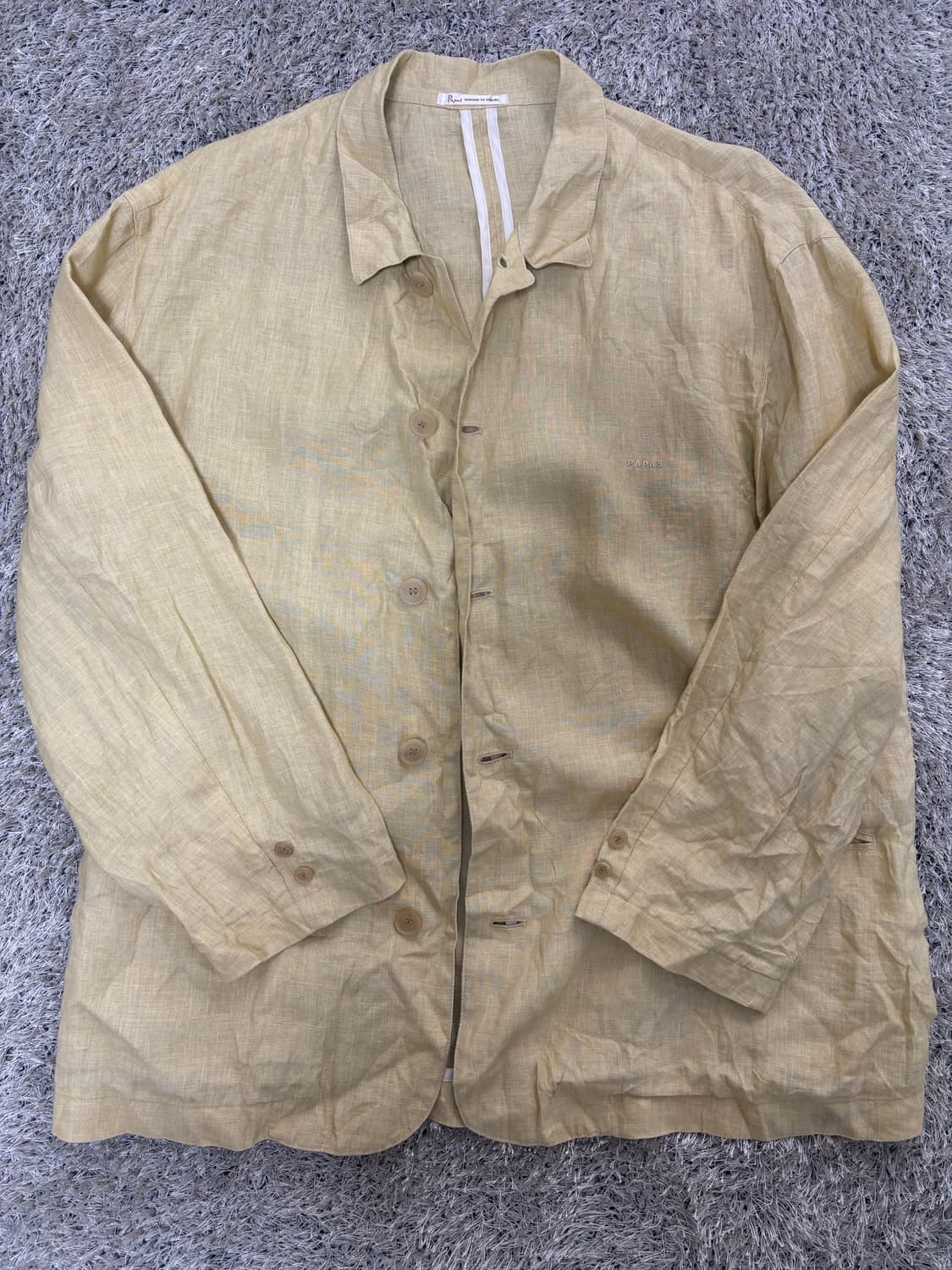 일제 PAPAS 린넨100프로 자켓 사이즈 105-110 상품이미지1