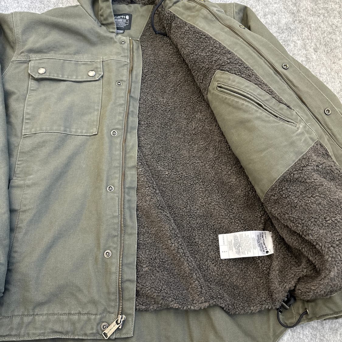 칼하트 103826 MOS 워시드 덕 바틀렛 쉐프파 자켓 L 상품이미지4