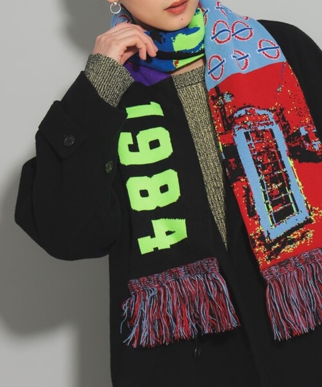 Beams 빔즈 컬러 머플러 팝니다 상품이미지4