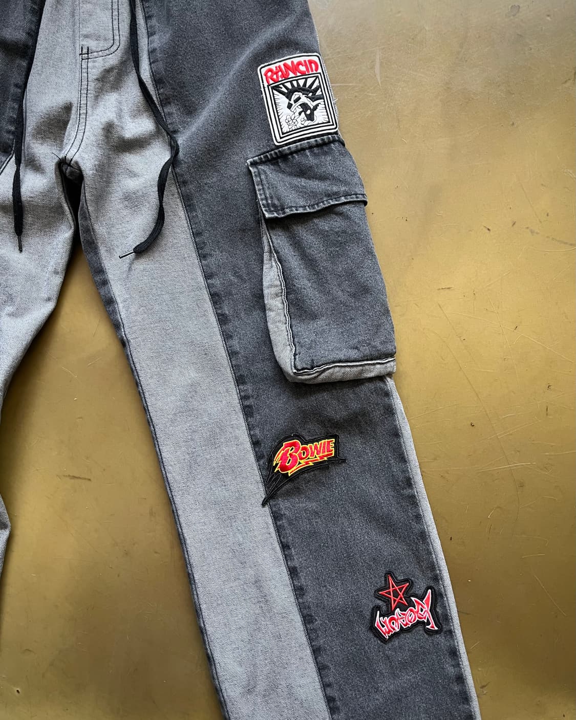 Japanese Vintage Band Patch Denim Pants 상품이미지4