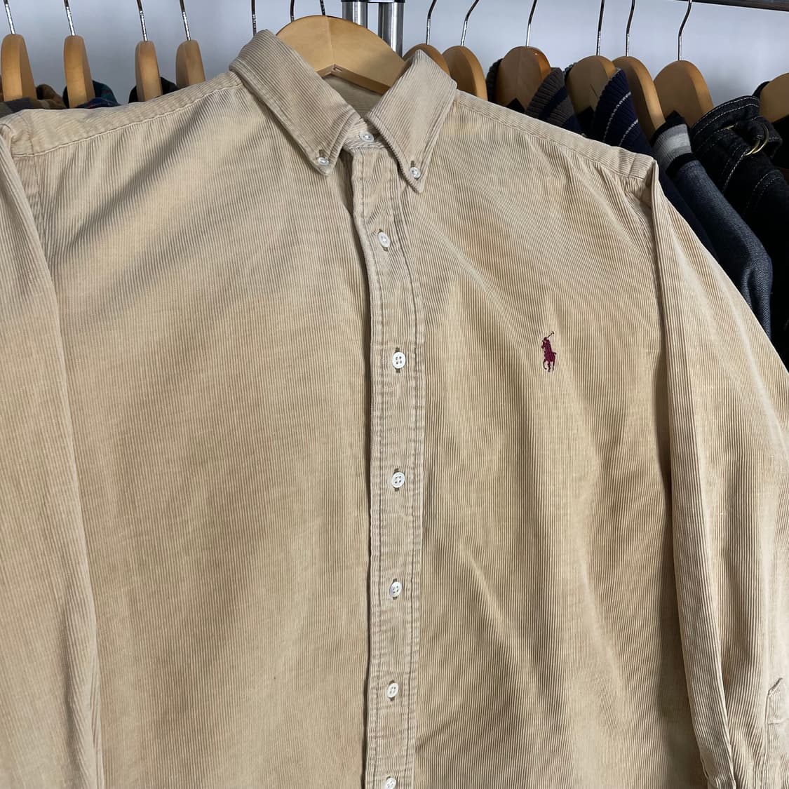 1980s 폴로 랄프로렌 에스에치 코듀로이 셔츠 상품이미지4