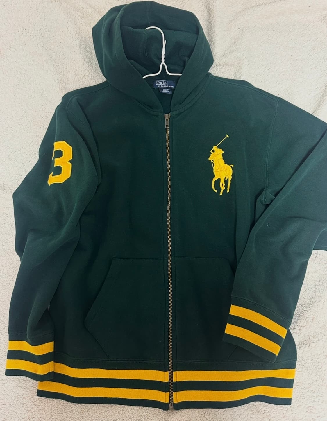 폴로 빅포니 후드집업 그린 S-M 상품이미지2