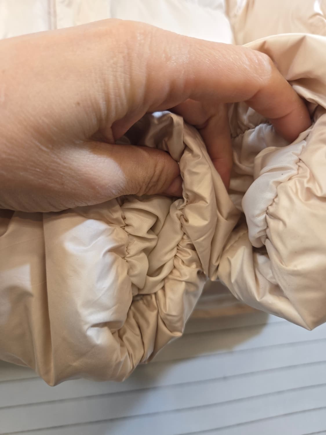 아이보리 크롭 패딩 점퍼 상품이미지3