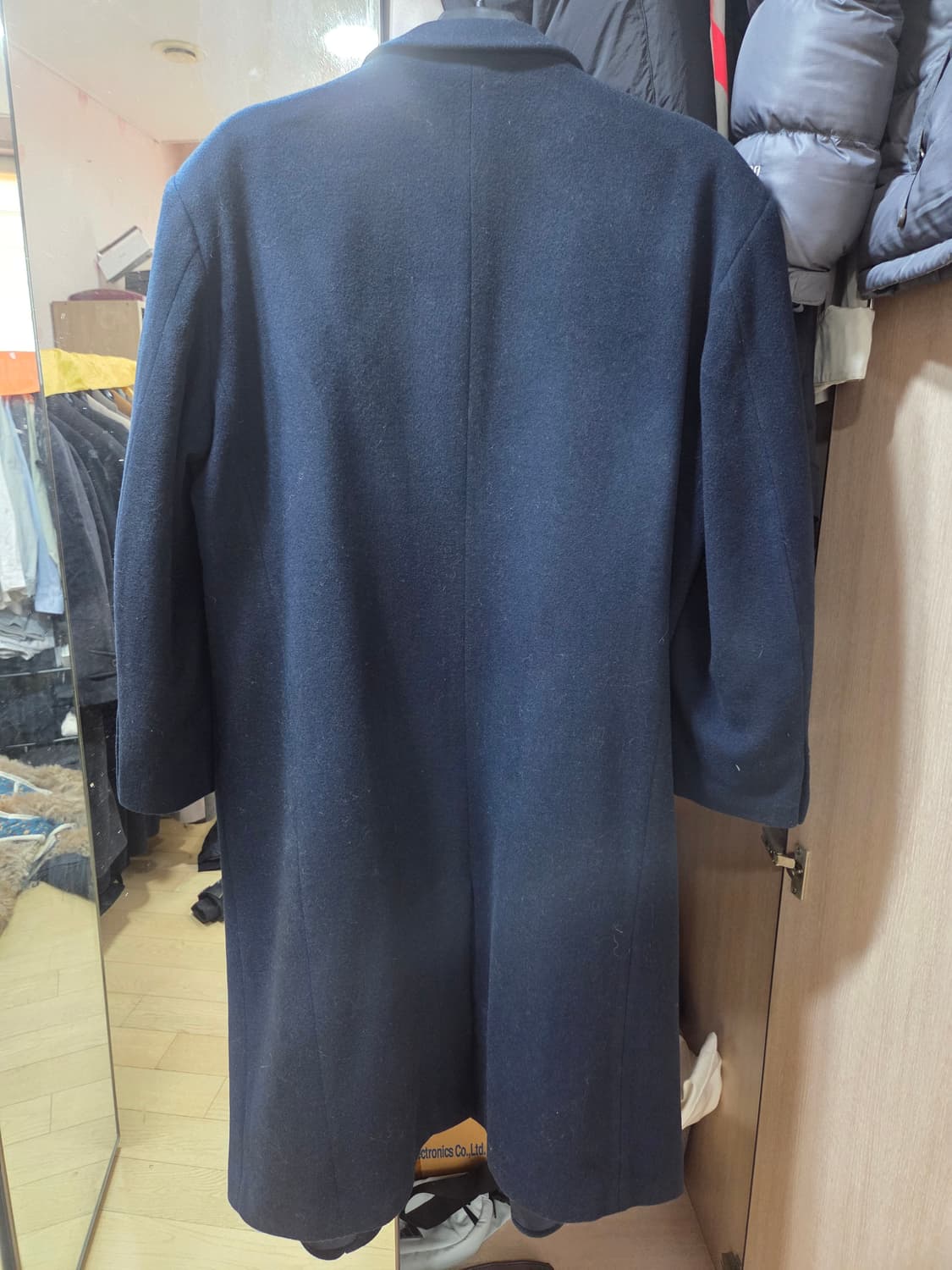 네이비 더블코트  상품이미지2