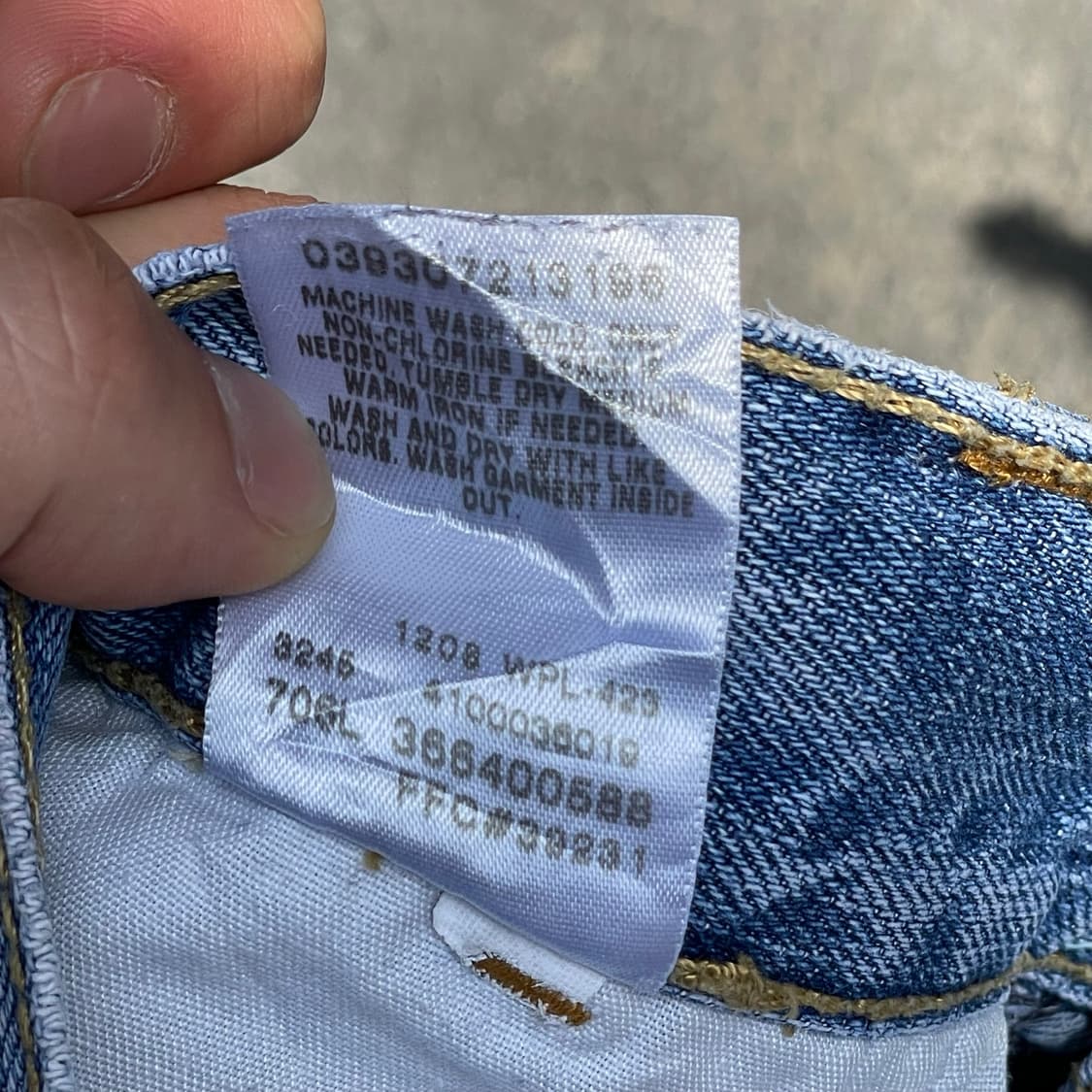 00s 리바이스 original jeans 데님쇼츠 p689 상품이미지6