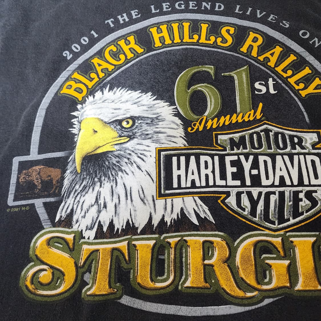 [XL] 00s 2001 할리데이비슨 STURGIS 빈티지 티셔츠 상품이미지4