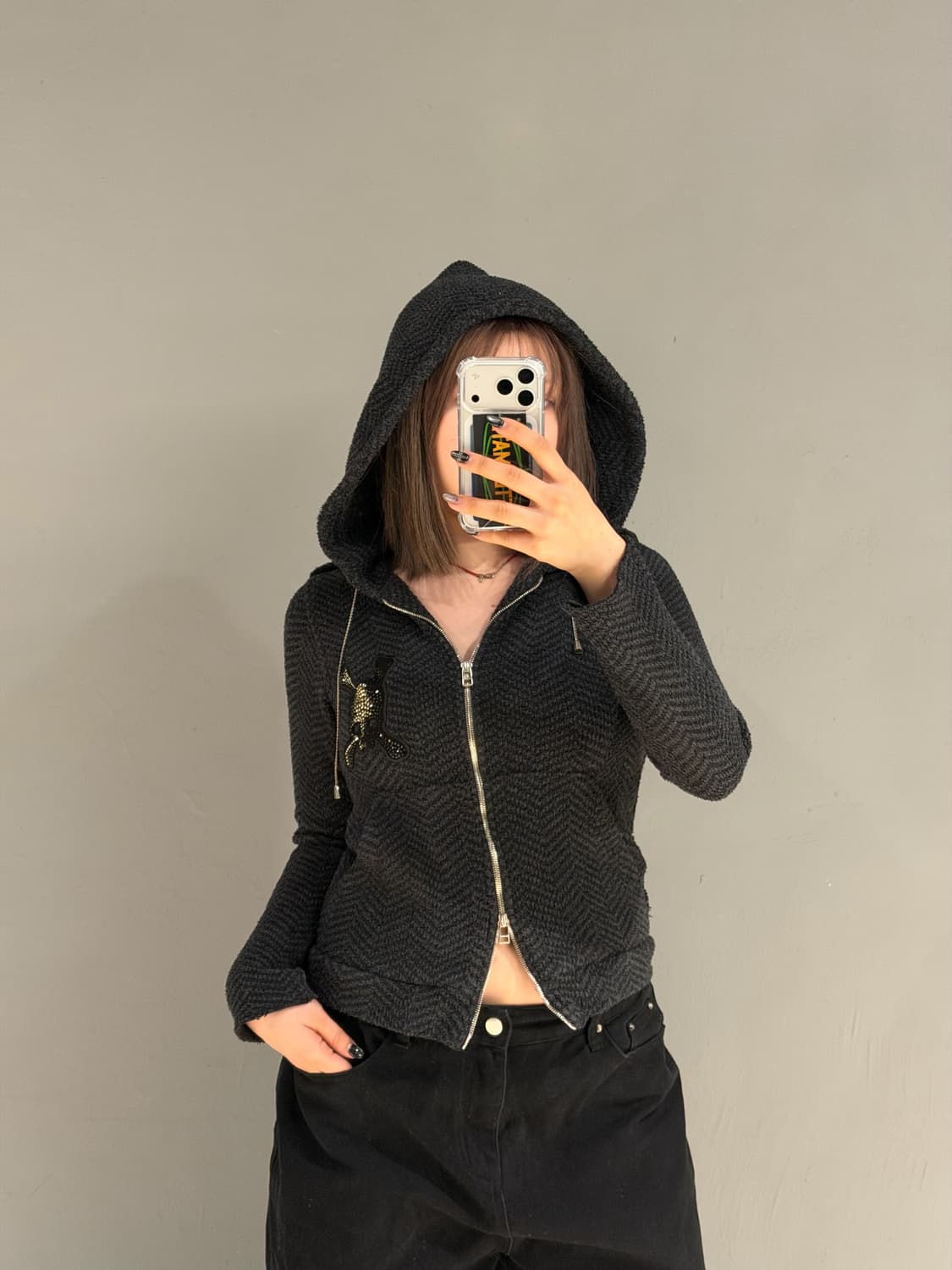 Roen skull cubic hood zip-up 상품이미지2