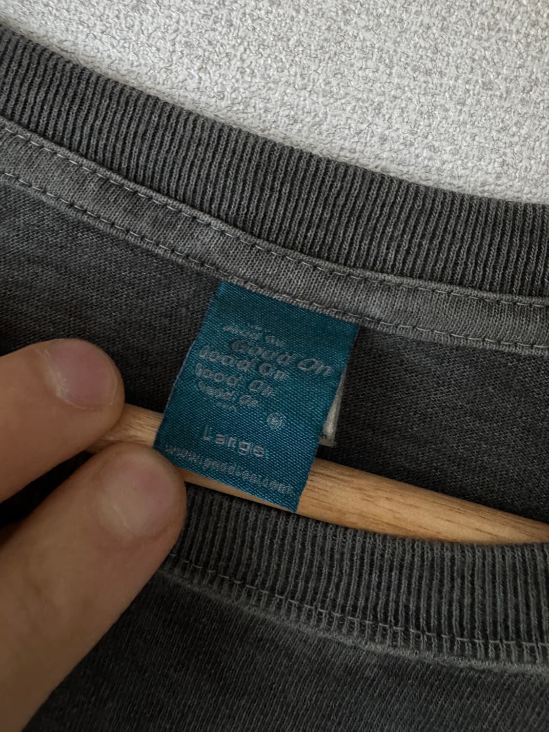 [L]Good on Pigment dye T-shirt.grey 상품이미지2