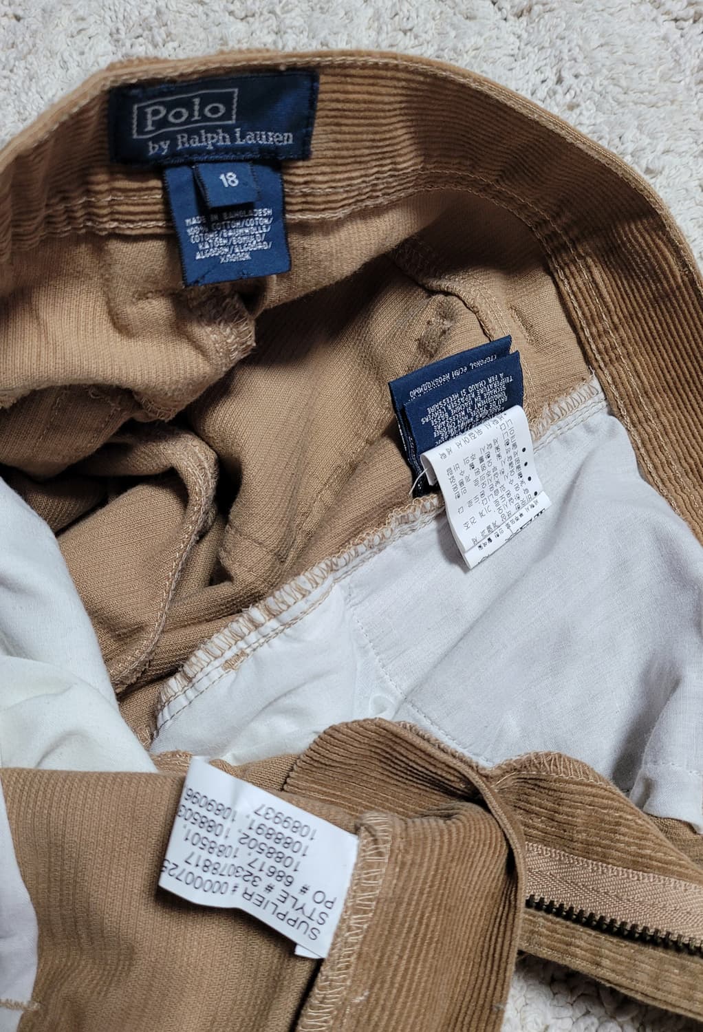 폴로 랄프로렌 남녀공용 코듀로이 바지(29인치 정도) 상품이미지8