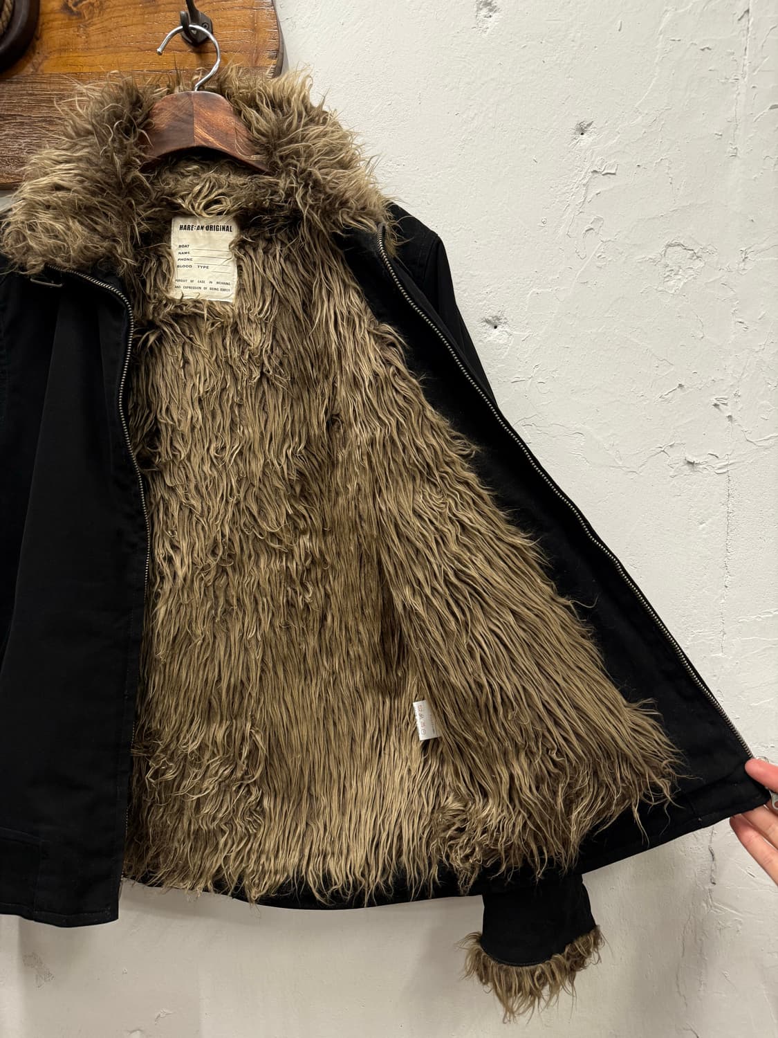 66) HARE Faux Fur Lined Zip Jacket 상품이미지7