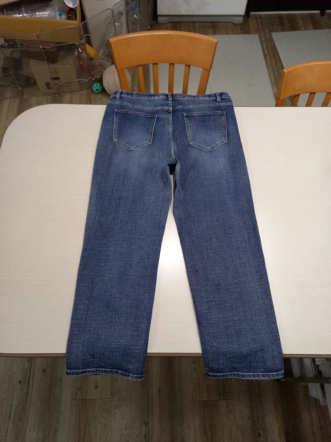 38 &DENIM 워싱 스판 일자진 38-156 상품이미지2