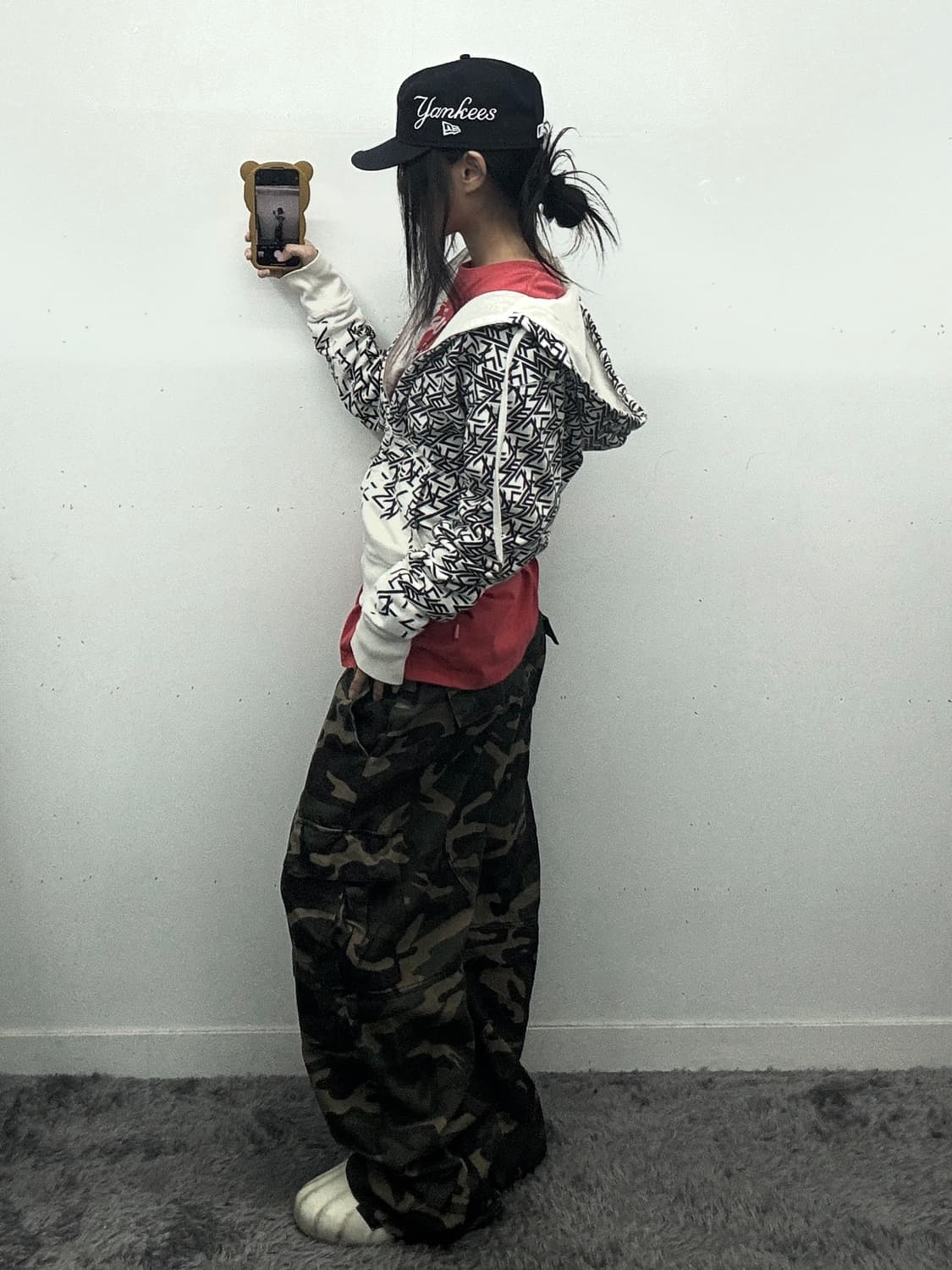 디젤 프린팅 후드집업 상품이미지1