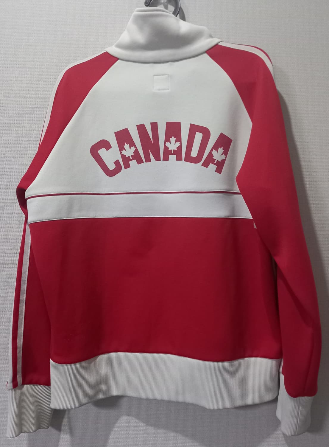 아디다스 캐나다 빨흰 트랙탑 저지 져지집업 105/XL 상품이미지3