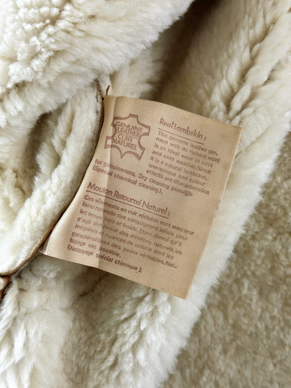 80~90s 빈티지 램스킨 시어링 무스탕 자켓 상품이미지10