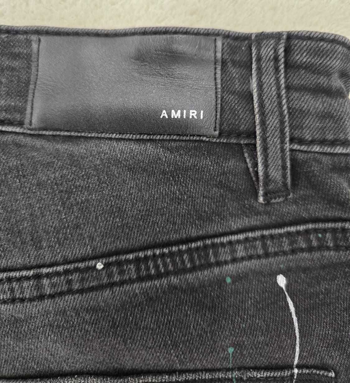 [정품] AMIRI 아미리 페인트 스플래터 데님진.   싸이즈 30 상품이미지7