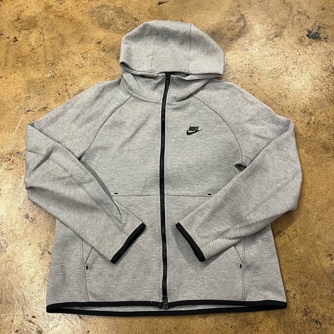 [정품/L] 나이키 테크 플리스 후드집업 그레이 b8 상품이미지2