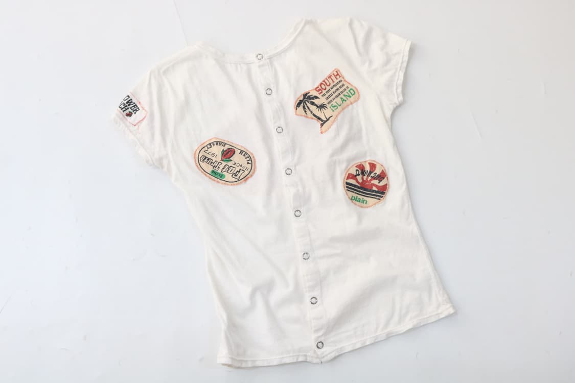 One Way 원웨이 빈티지 멕시코 파크 패치워크 버튼업 반팔 티셔츠 상품이미지6