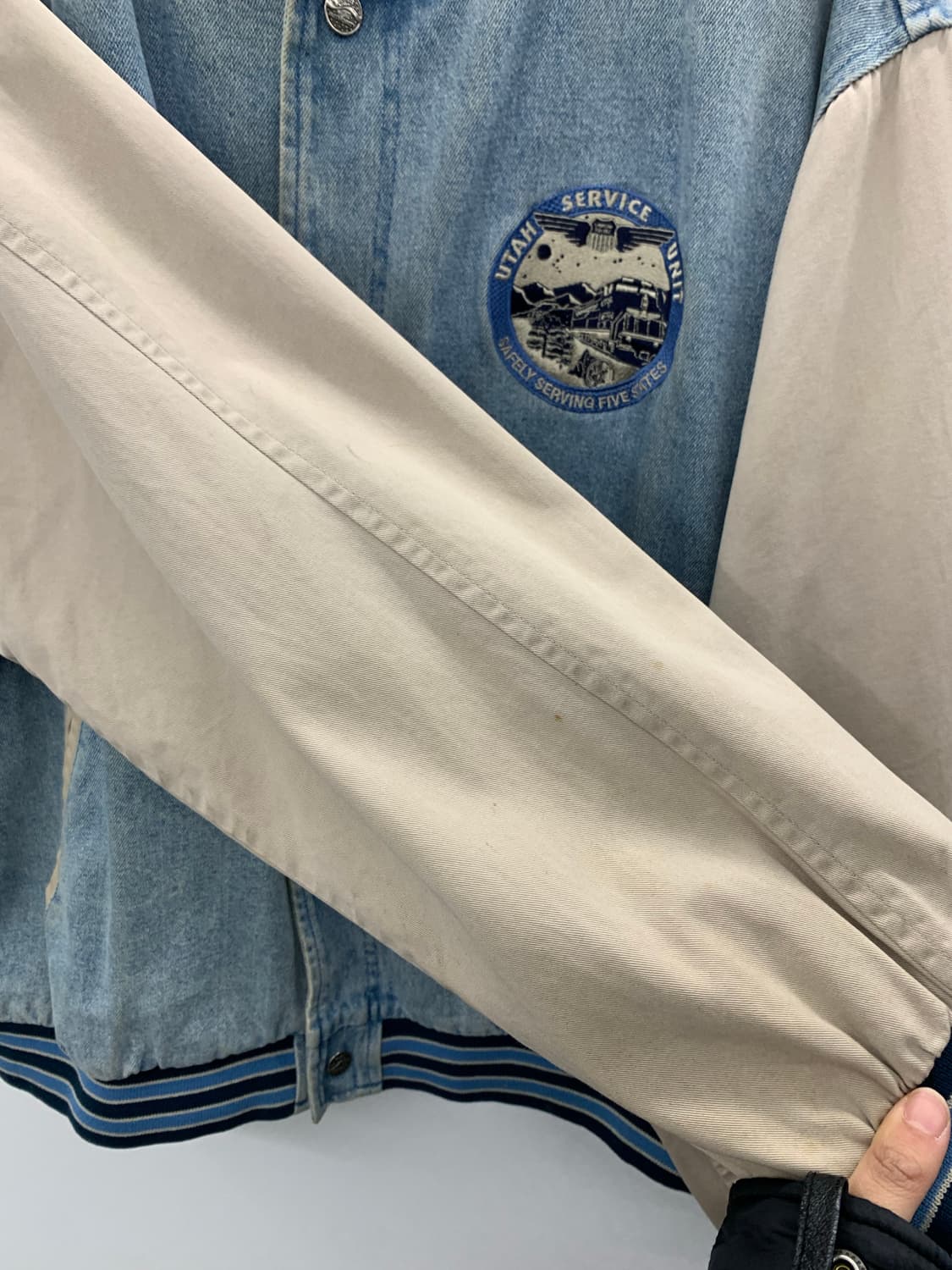 90s 데님 스타디움 자켓 상품이미지8