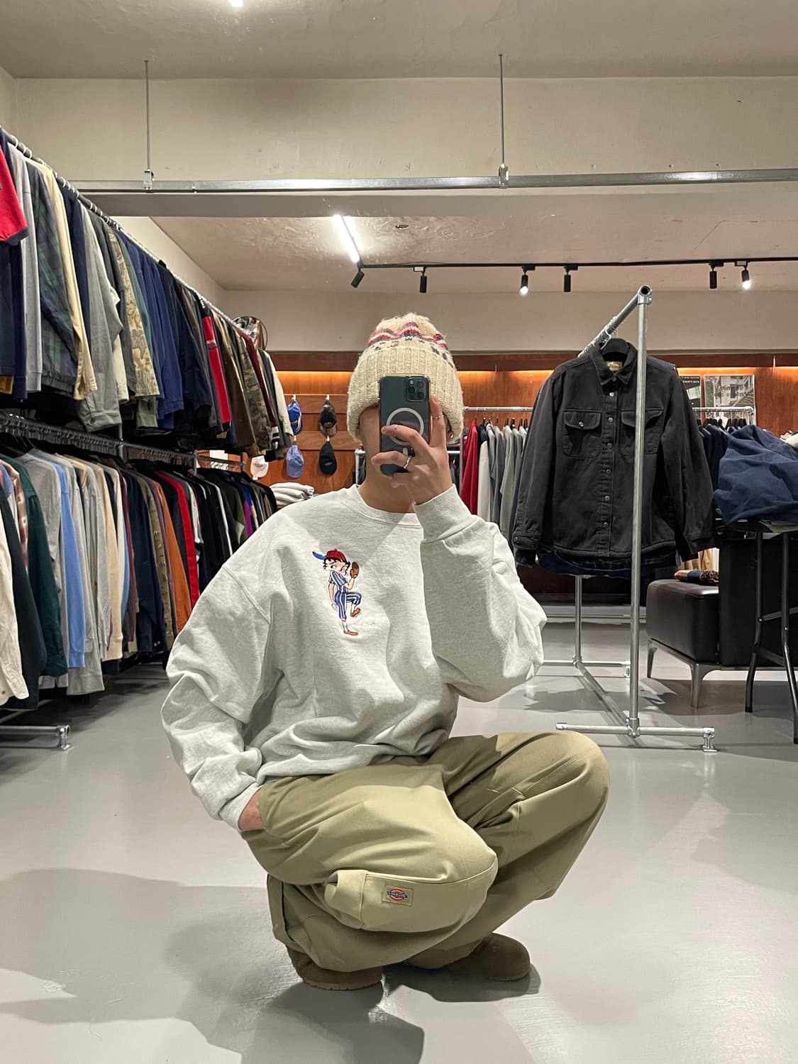 90's 베티붑 USA 맨투맨   상품이미지4