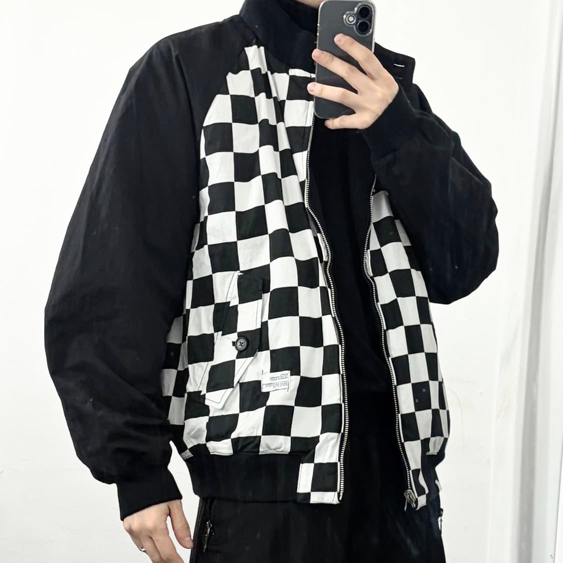 베드윈 X 안티컨트리클럽 23SS 리버시블 체커보드 자켓 상품이미지5