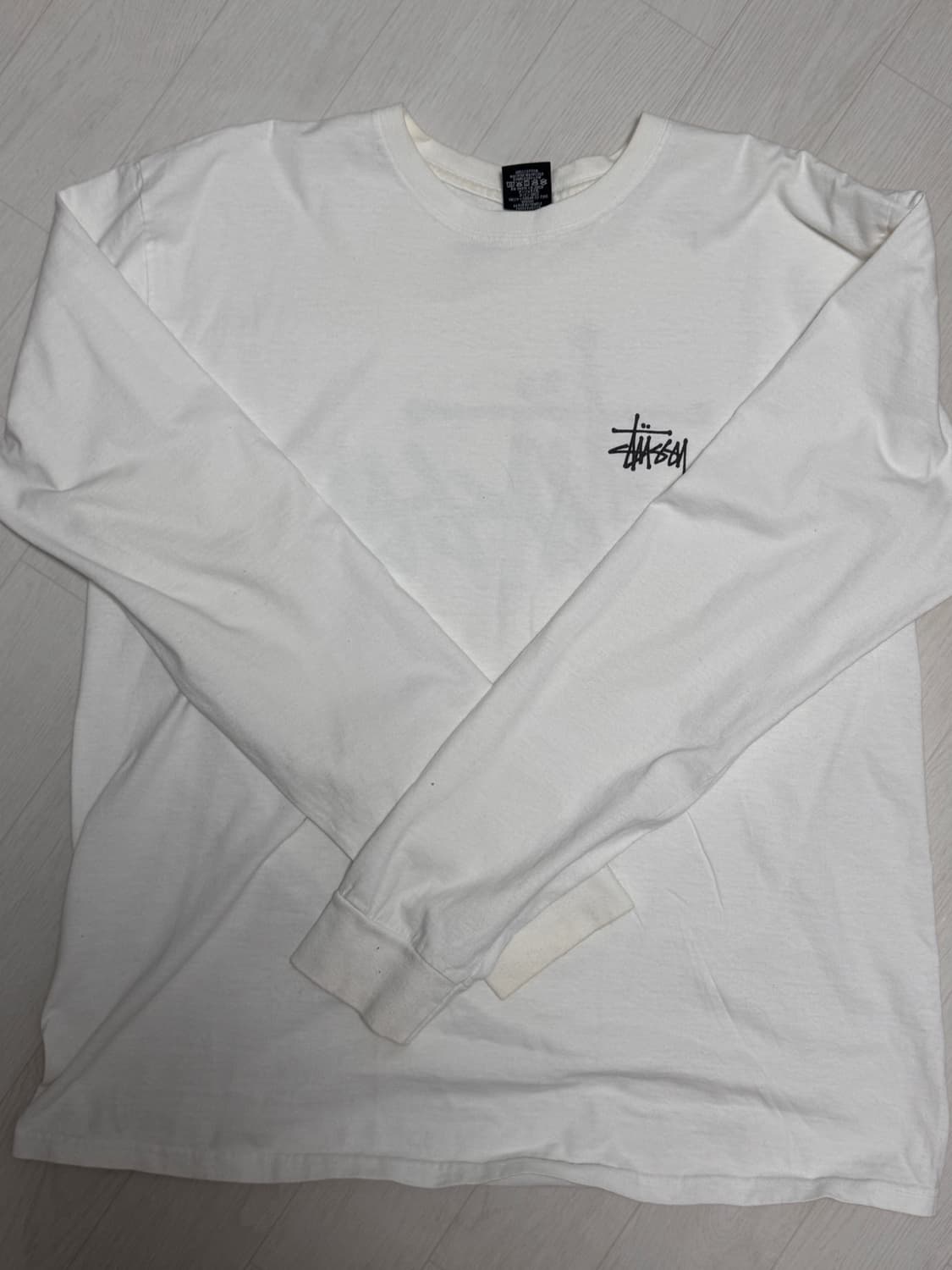 스투시 롱슬리브 화이트 xl 상품이미지1