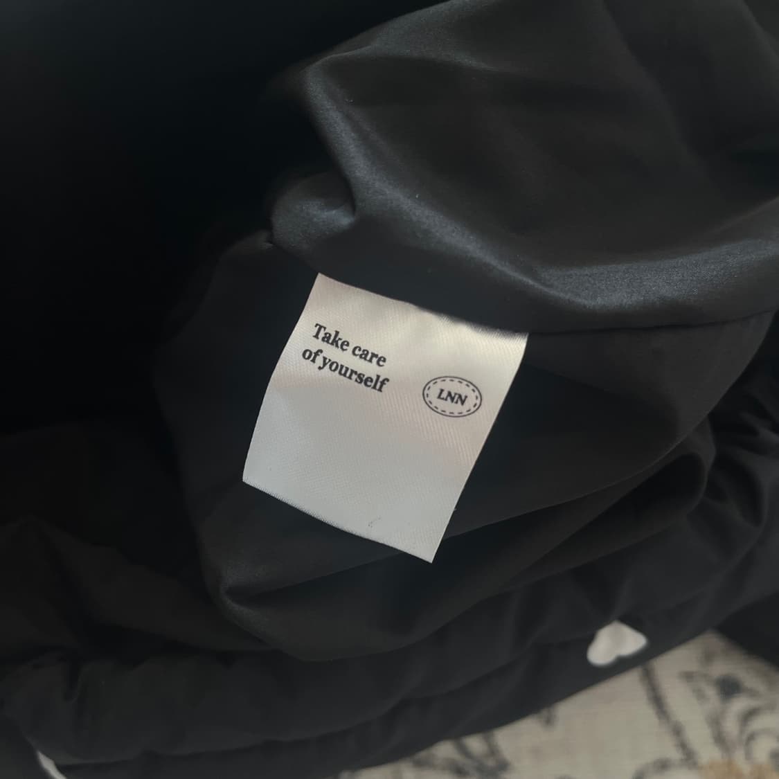 Linenne 하트 도트 크롭 패딩 상품이미지4