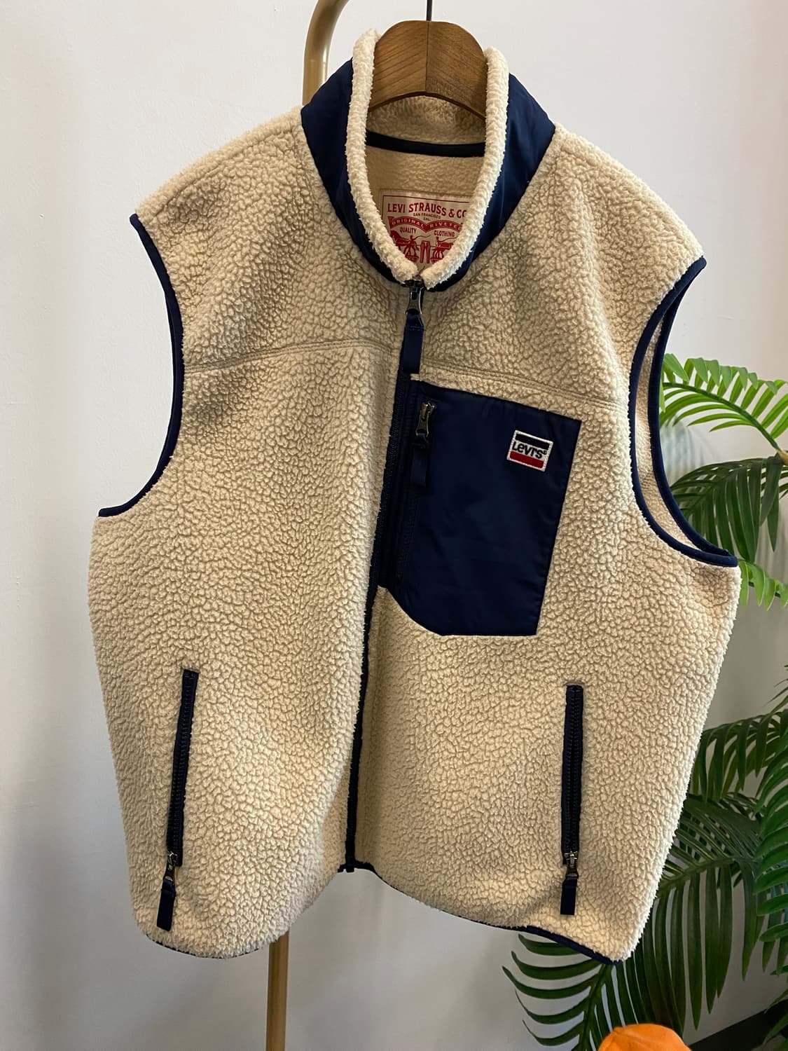 [XL]리바이스 양털 플리츠 베스트 상품이미지1